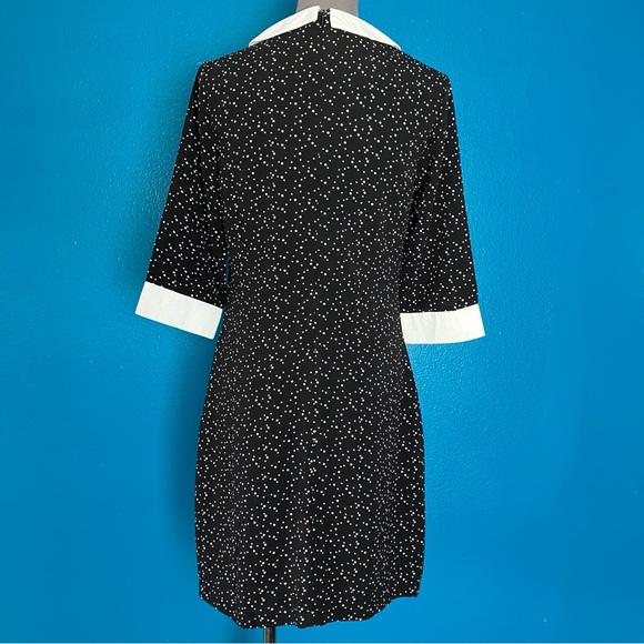 Sugarhill Boutique Make A Wish Mod 60s Tunic Midi Dress w/ Sleeves & Collar UK 8 - Picture 8 of 14